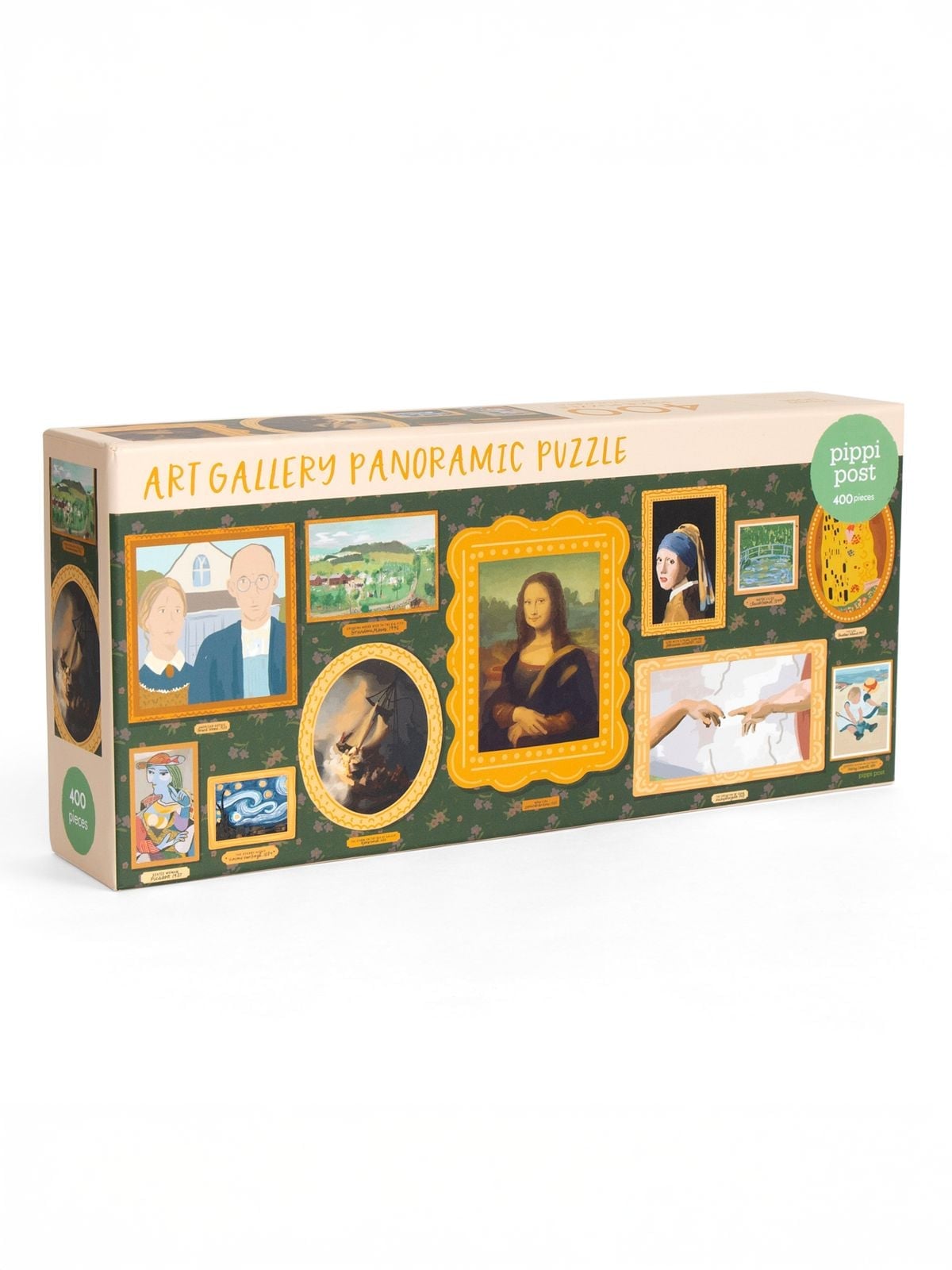 Famous Works of Art - 400 Piece Panoramic Jigsaw Puzzle - Pippi Post
