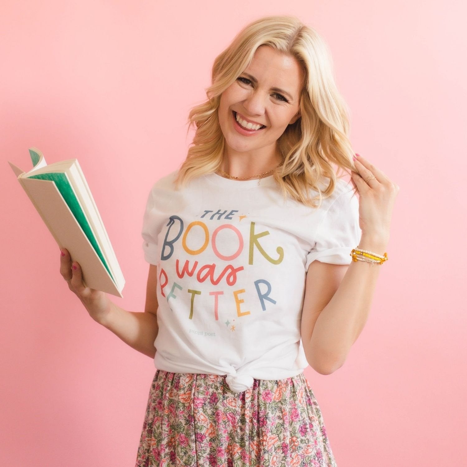 The Book Was Better Tee - White - Pippi Post