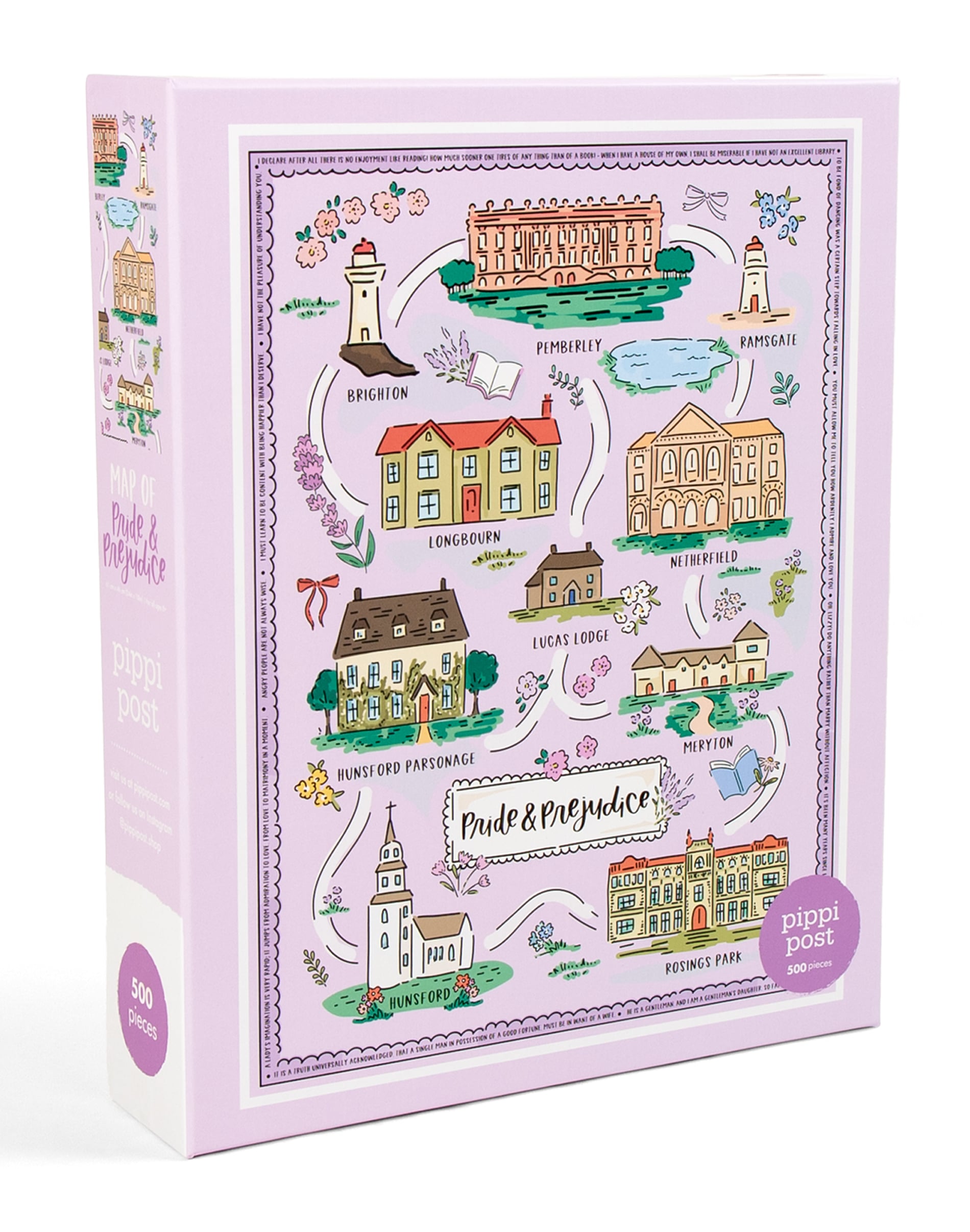 pippiさま専用 Pride & Prejudice Map - 500 Piece Jigsaw Puzzle - Pippi Post