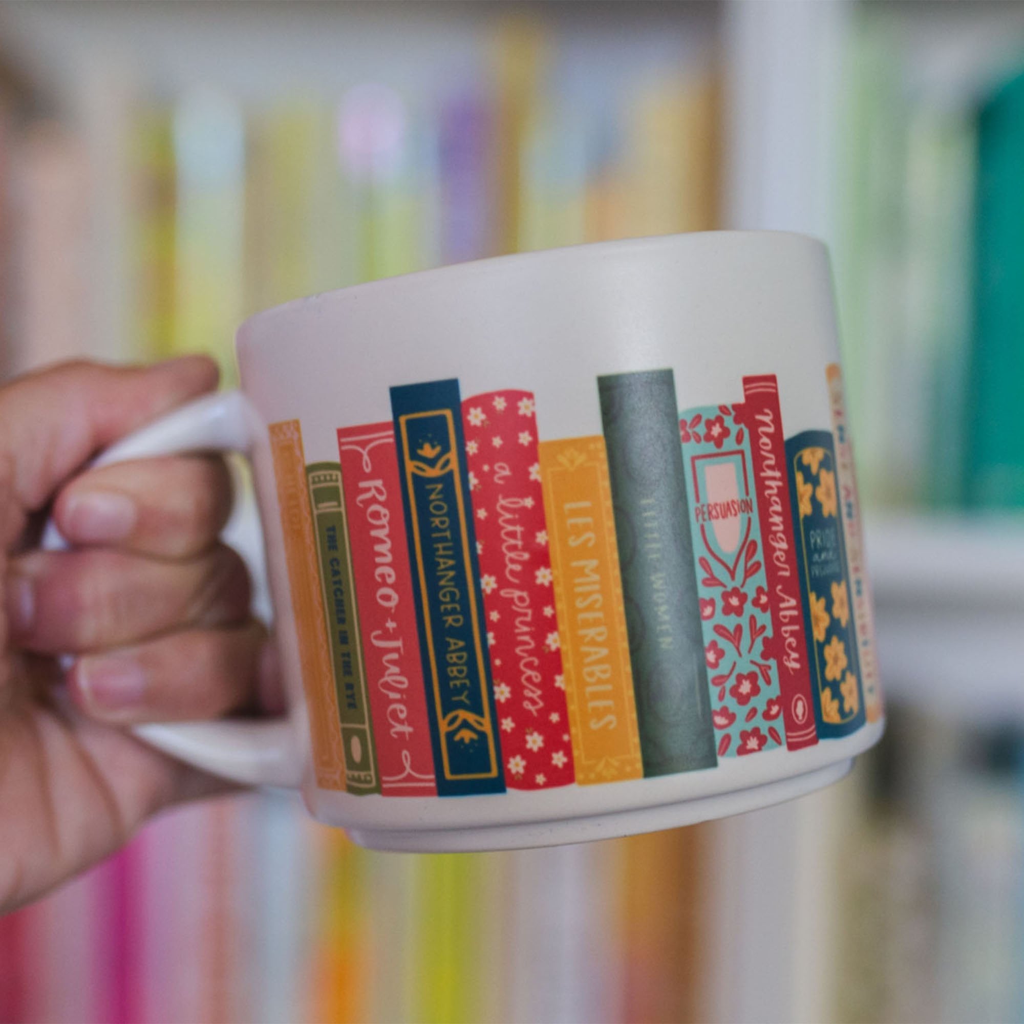 Classic Books Large Ceramic Mug, image size:2000x2000