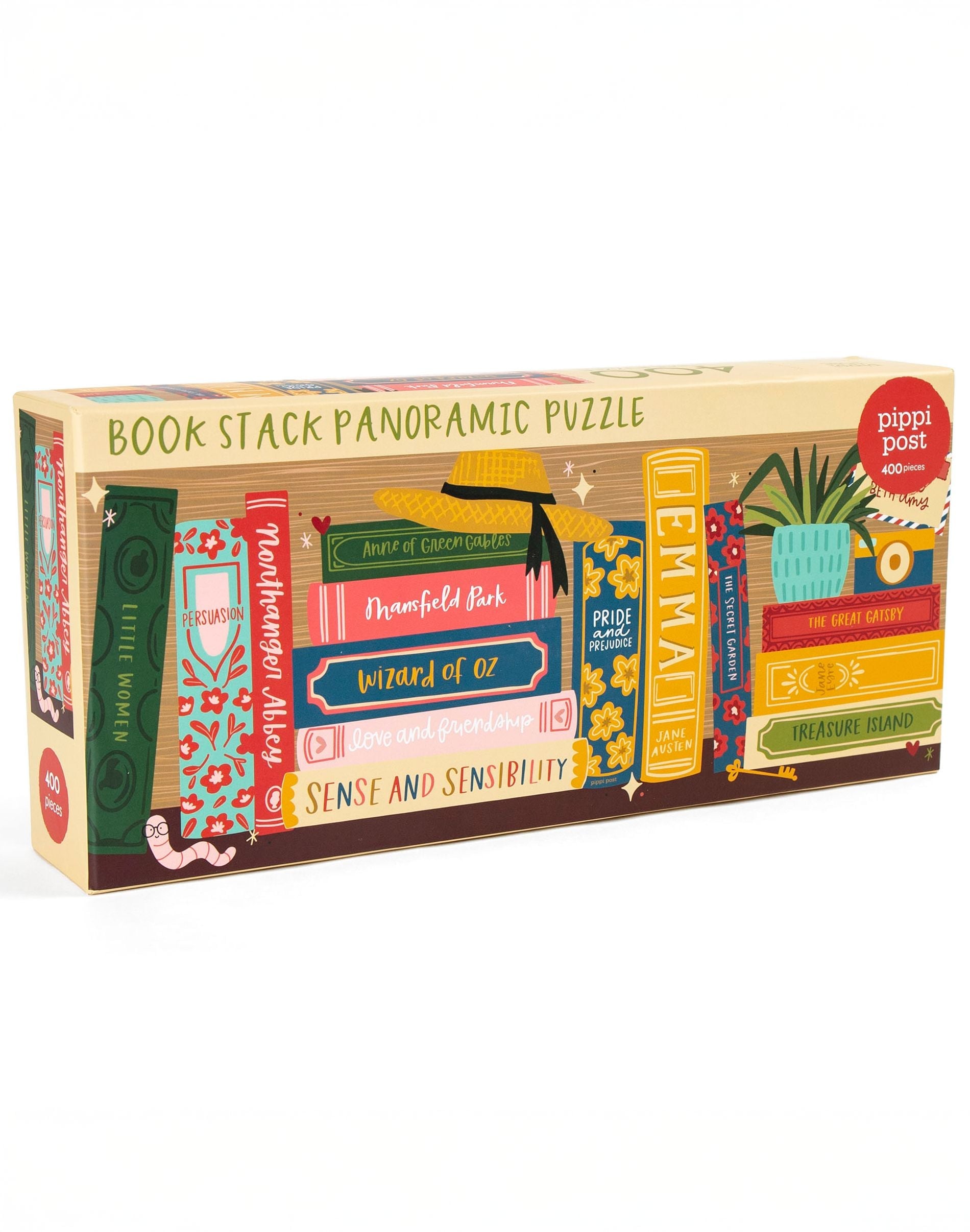 pippi⭐️ Classics Bookshelf - 400 Piece Panoramic Jigsaw Puzzle - Pippi Post