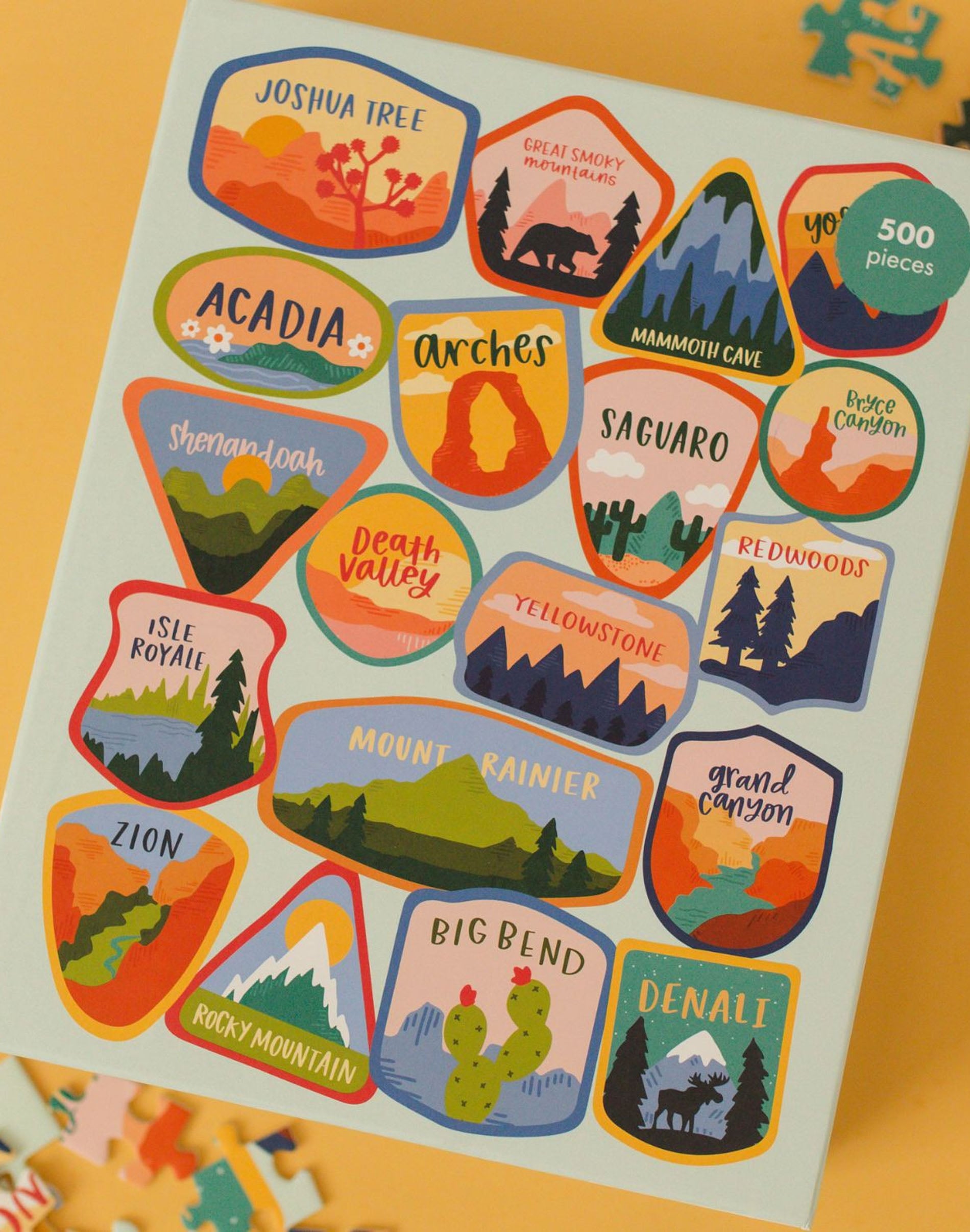 National Parks - 500 Piece Jigsaw Puzzle - Pippi Post