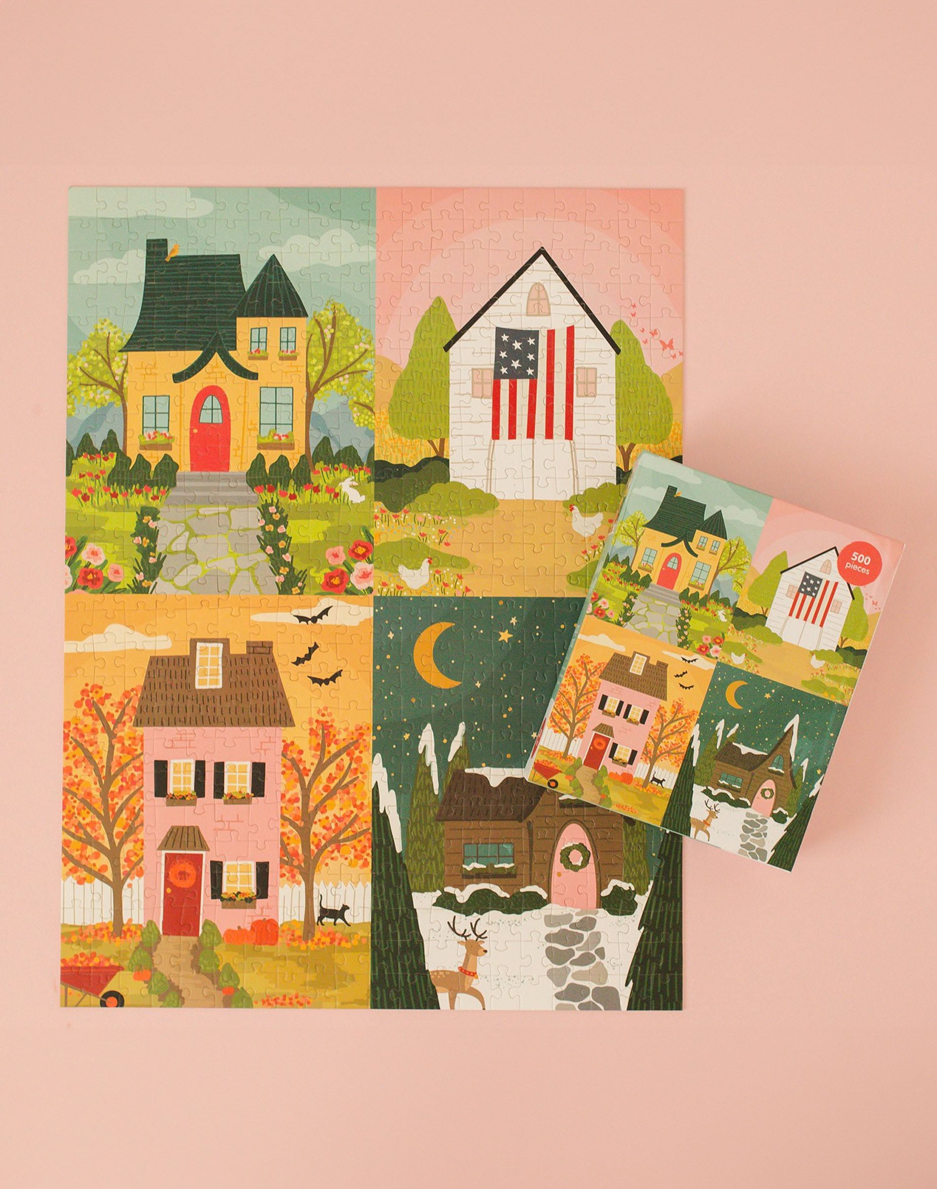 pippi Seasons - 500 Piece Jigsaw Puzzle - Pippi Post