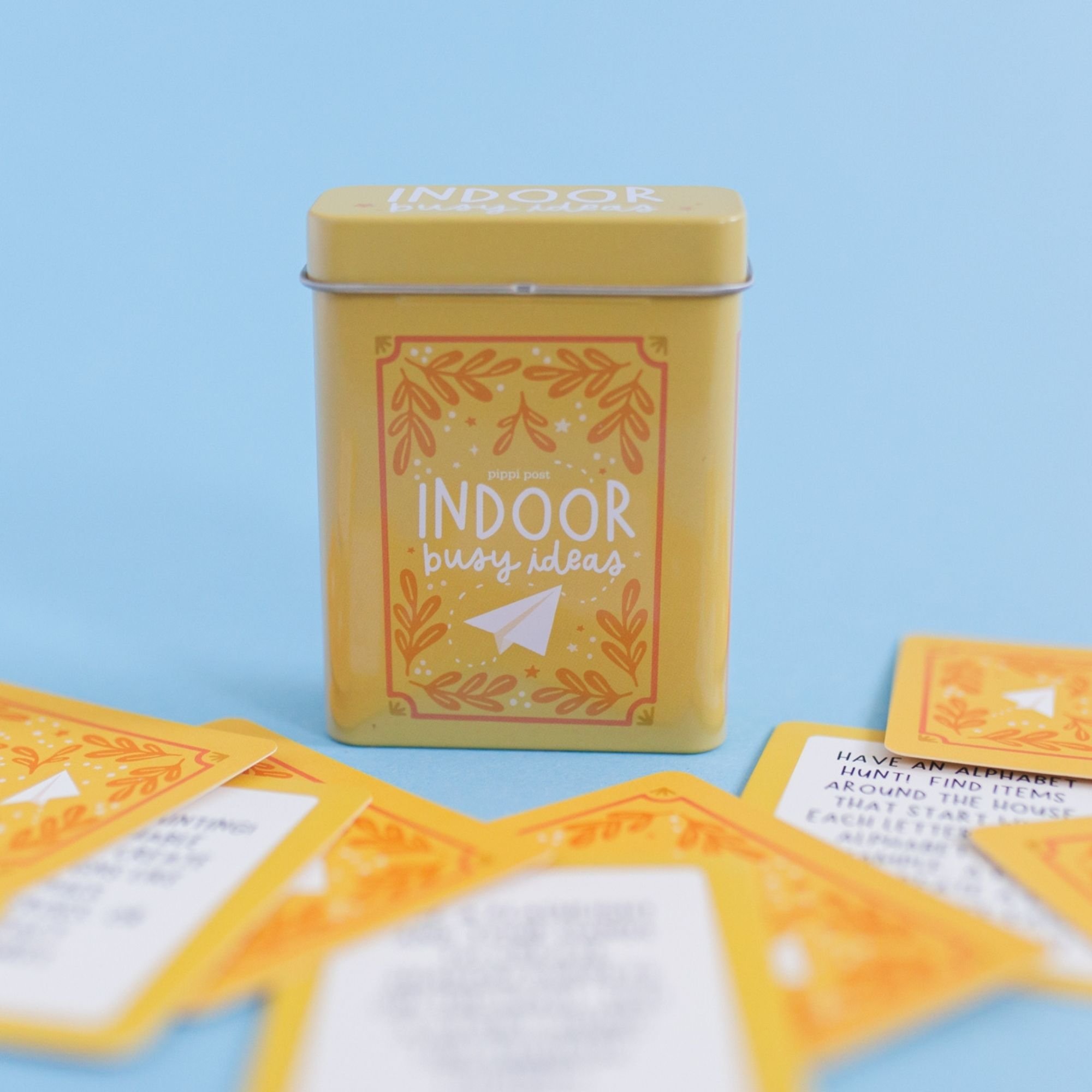 Indoor Busy Ideas Cards - Deck of Cards + Storage Tin