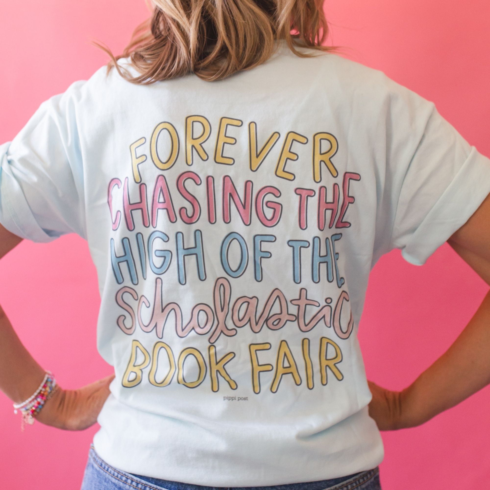 Book Fair Tee - Chambray